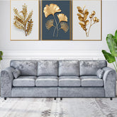 Bela Crushed Velvet 4 Seater Corner Sofa