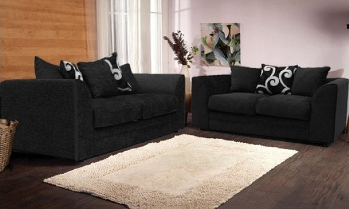 Zina 3+2 Seater Chenille Fabric Sofa Set