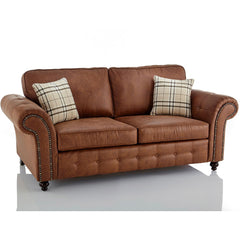 Oakland 3 Seater +2 Seater Sofa Set, 2+2, 3+3 Black/Brown/Marble