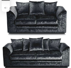 Chicago Crushed Velvet 3 & 2 Seater Sofa Set