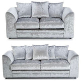Chicago Crushed Velvet 3 & 2 Seater Sofa Set