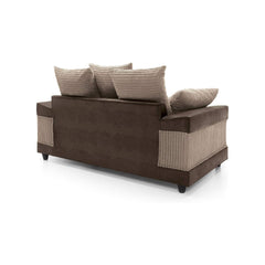 Dino 3 and 2 Seater Jumbo Cord Sofa Set in Brown&Coffee