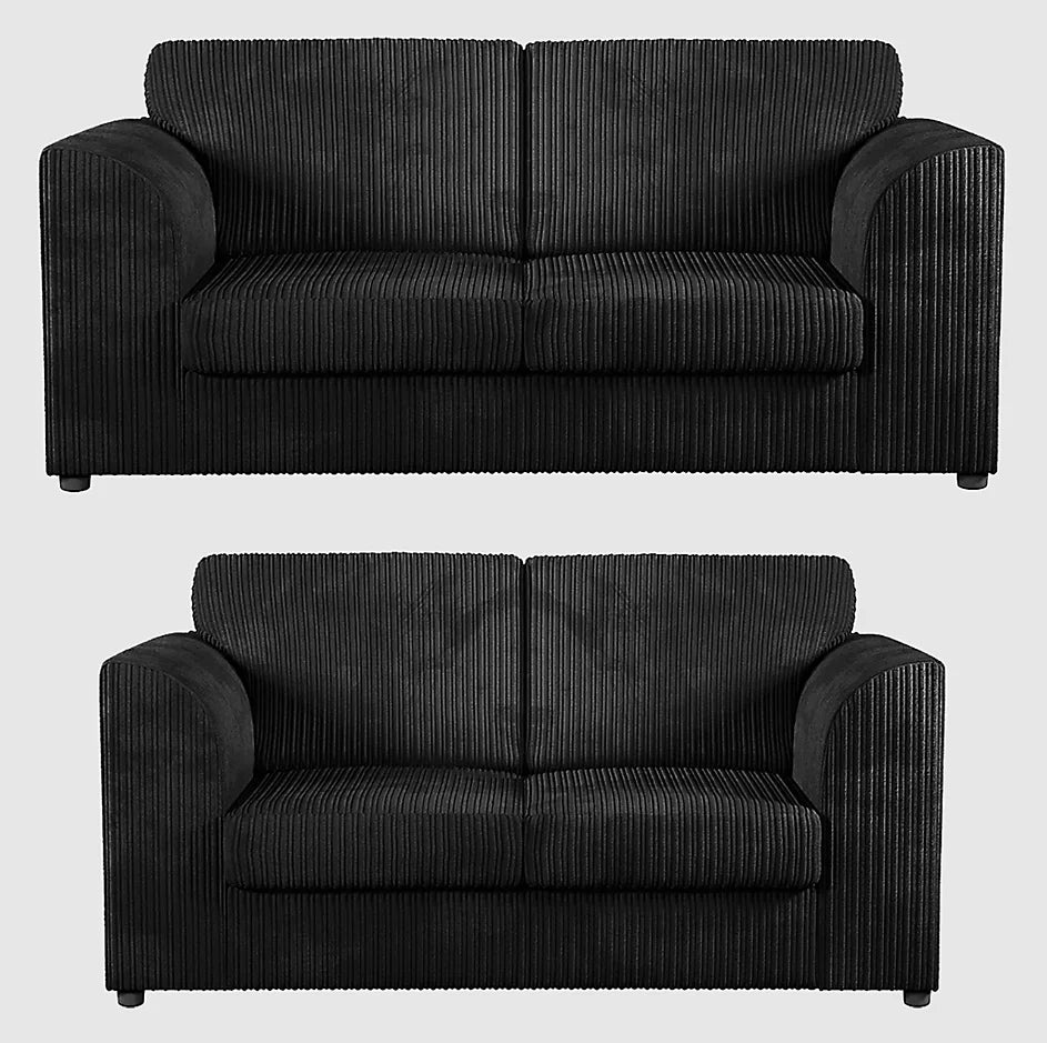 DYLAN Jumbo Cord 3+2 Seater Sofa Set (Full Back)