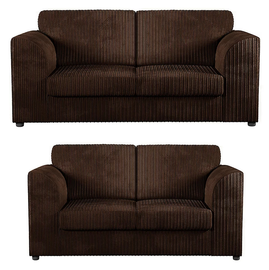 DYLAN Jumbo Cord 3+2 Seater Sofa Set (Full Back)