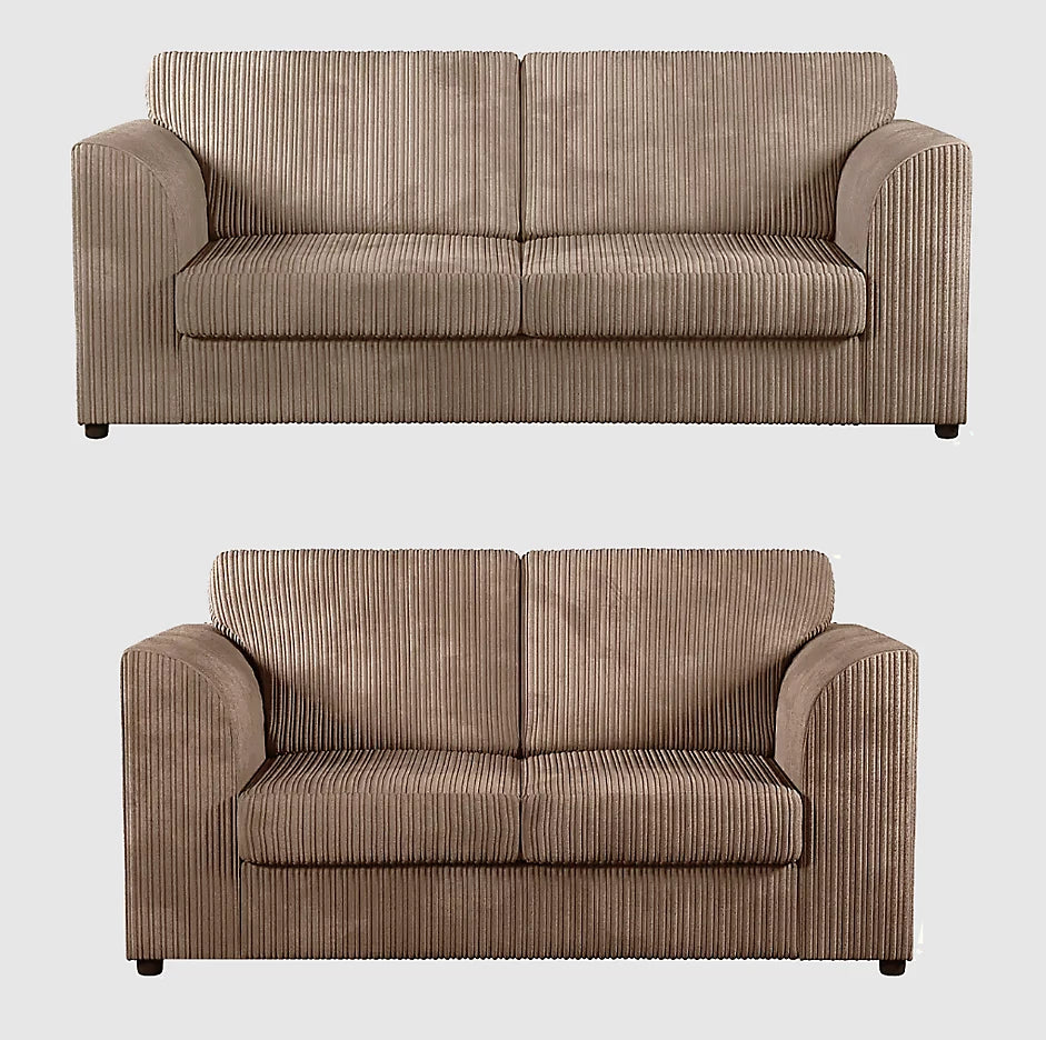 DYLAN Jumbo Cord 3+2 Seater Sofa Set (Full Back)