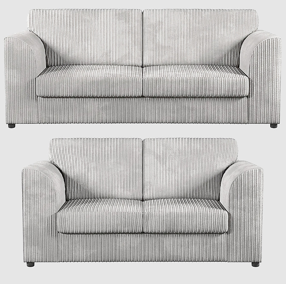 DYLAN Jumbo Cord 3+2 Seater Sofa Set (Full Back)