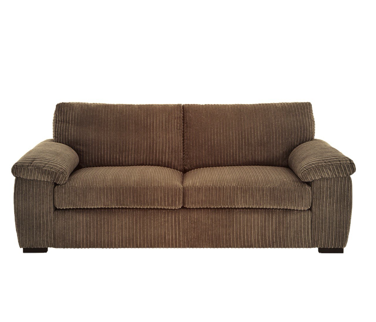 Amalfi Jumbo Cord 3 Seater Sofa Coffee