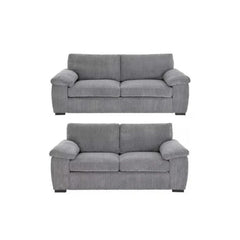 Amalfi Jumbo Cord 3+2 Seater Sofa Set Grey