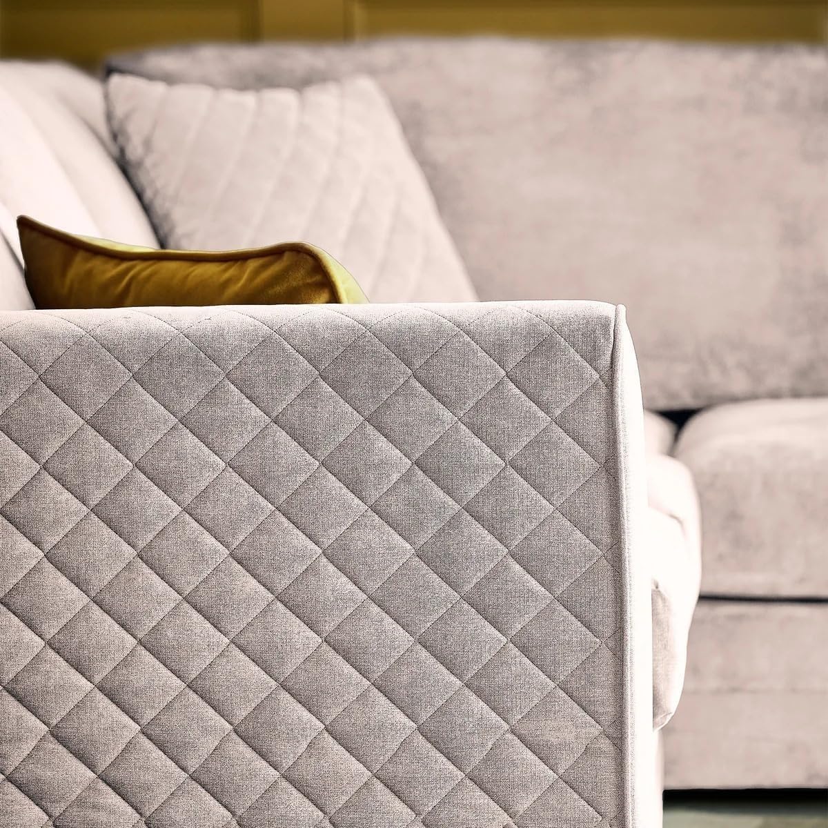 Hilton Full Back Right Hand Facing Corner Sofa Beige