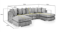 Alaska Large U-Shaped Corner Sofa