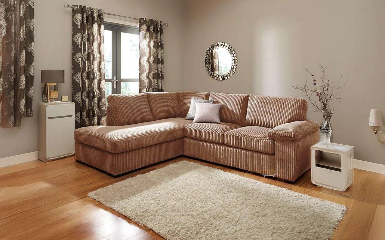 Amalfi Full Back Fabric Corner Sofa