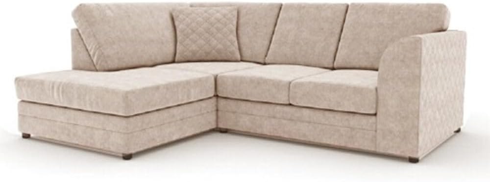 Hilton Full Back Left Hand Facing Corner Sofa Beige