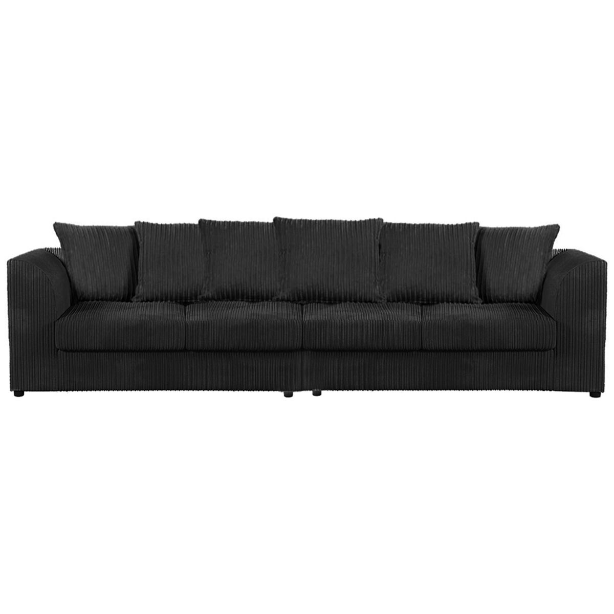 DYLAN 4 Seater Scatter Back Jumbo Cord Fabric Sofa