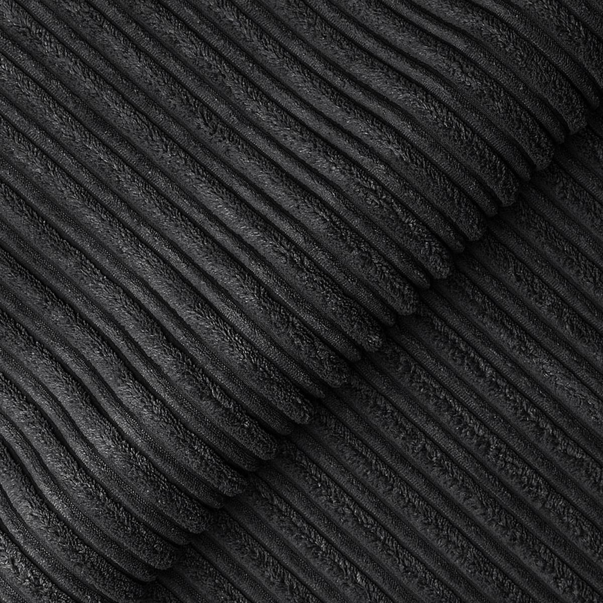 DYLAN 4 Seater Scatter Back Jumbo Cord Fabric Sofa Black