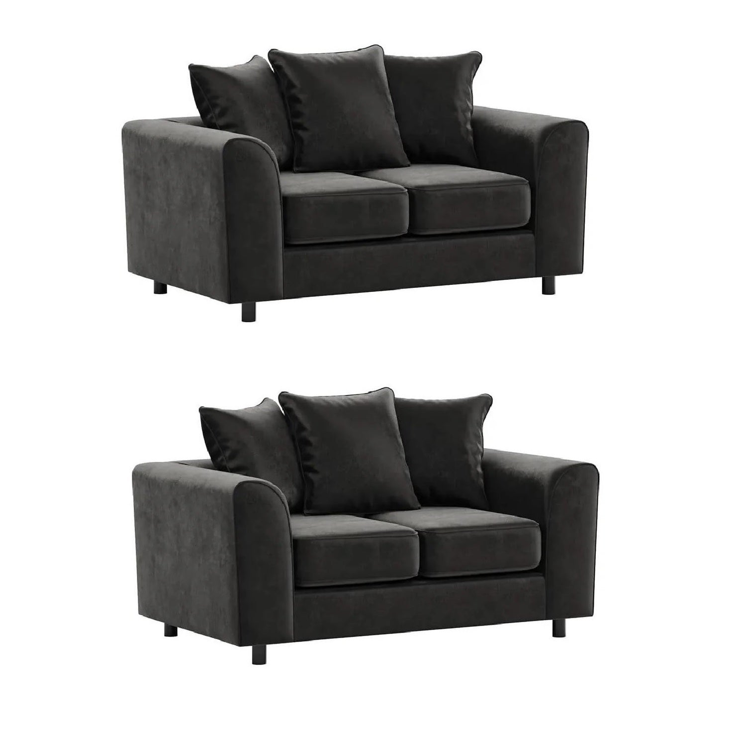 Arizona Plush Velvet 3+2 Seater Sofa Set, 2+2 Seater Sofa, 3+3 Seater Seater