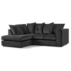 Arizona Plush Velvet 4 Seater Corner Sofa