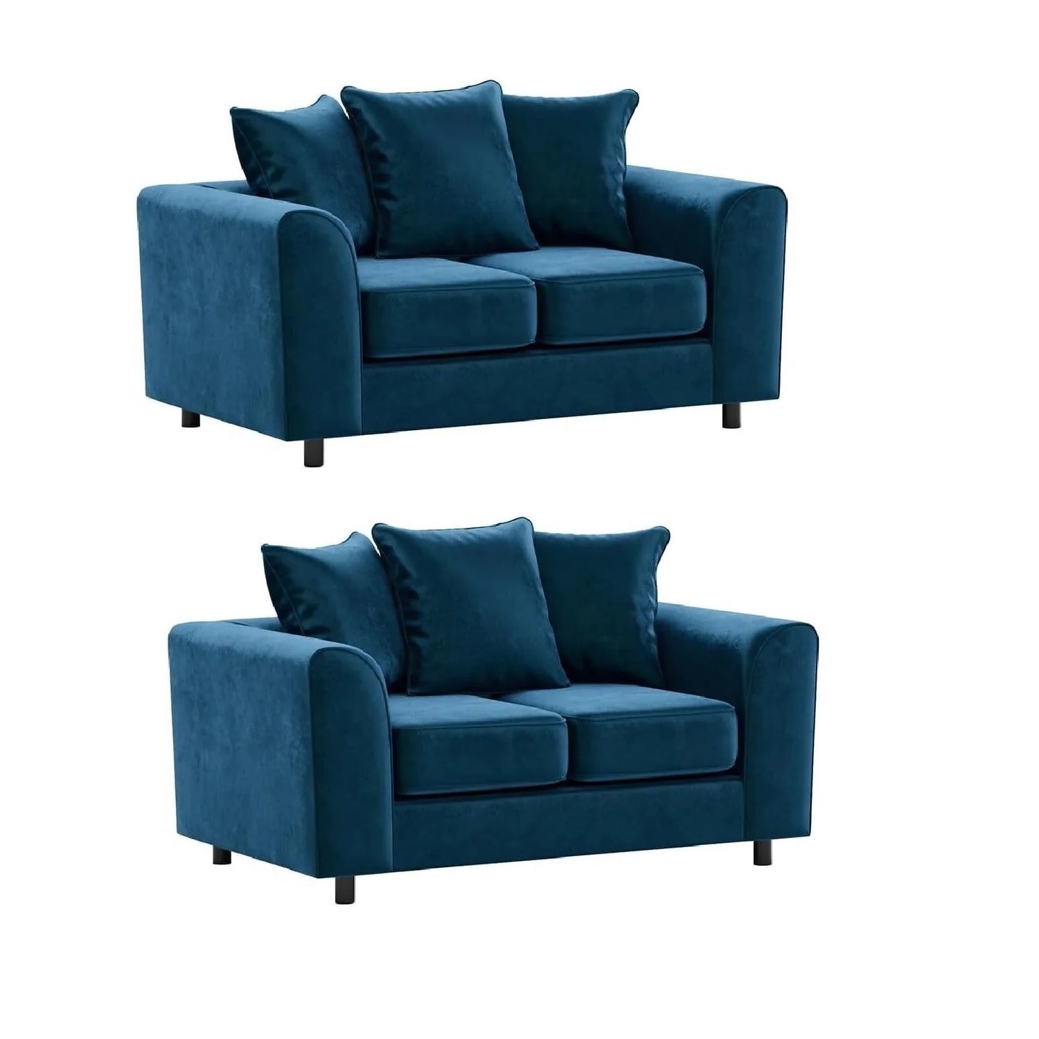 Arizona Plush Velvet 3+2 Seater Sofa Set, 2+2 Seater Sofa, 3+3 Seater Seater