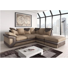 Dino Corner Sofa Brown & Coffee