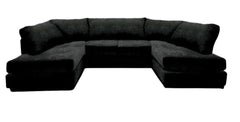 CAMBRIDGE U Shape Soft Chenille Full Back Sofa