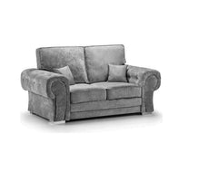 Chingford Full Back 3+2 Seater Sofa Set Chenille Fabric Grey