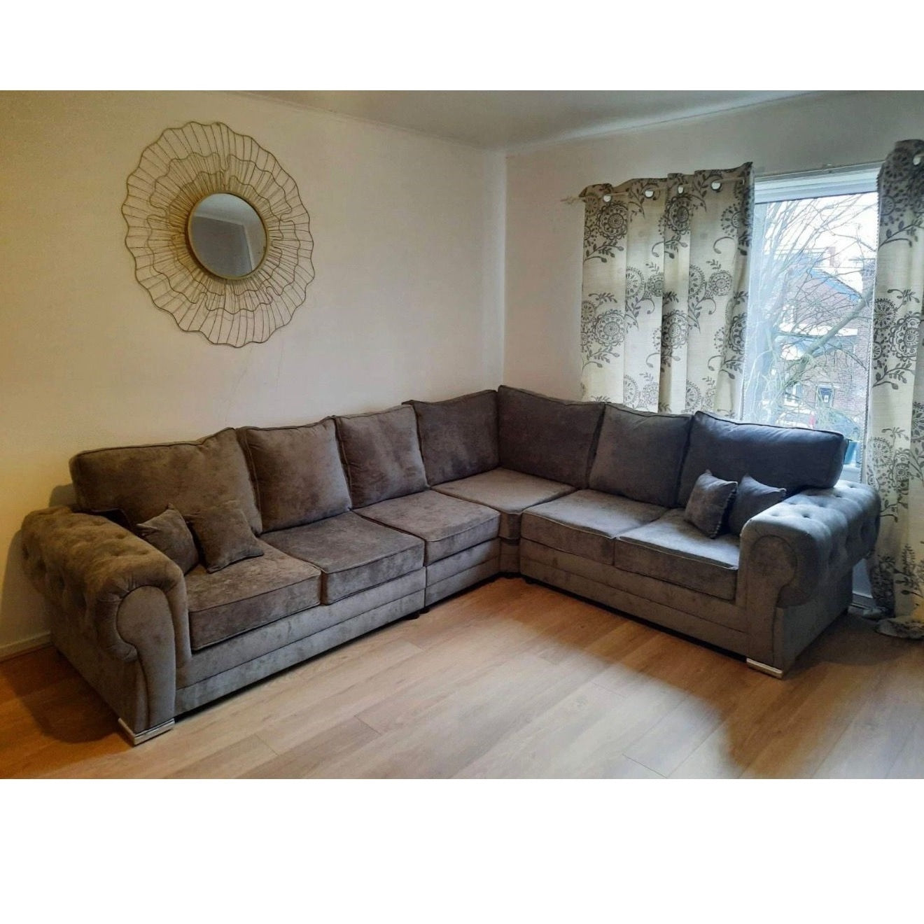 Chingford Full Back L Shaped 6 Seater Corner Sofa
