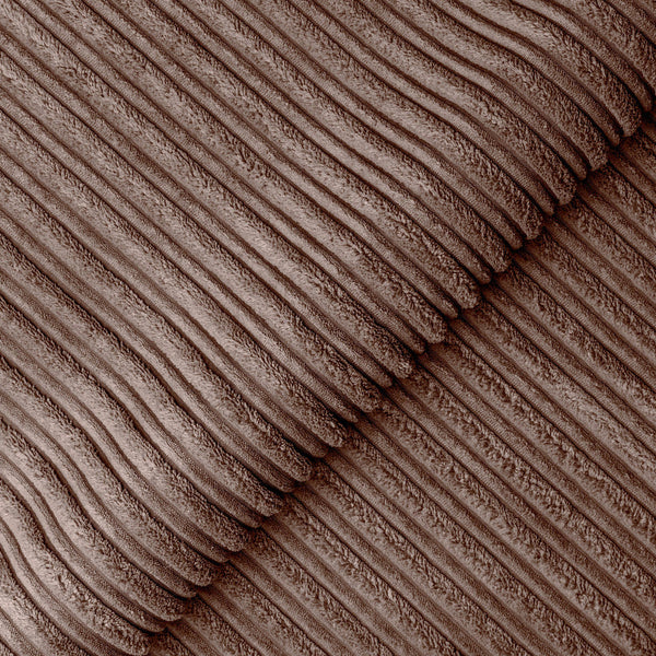 Hannah Jumbo Cord Scatter Back 3 Seater Sofa Chocolate