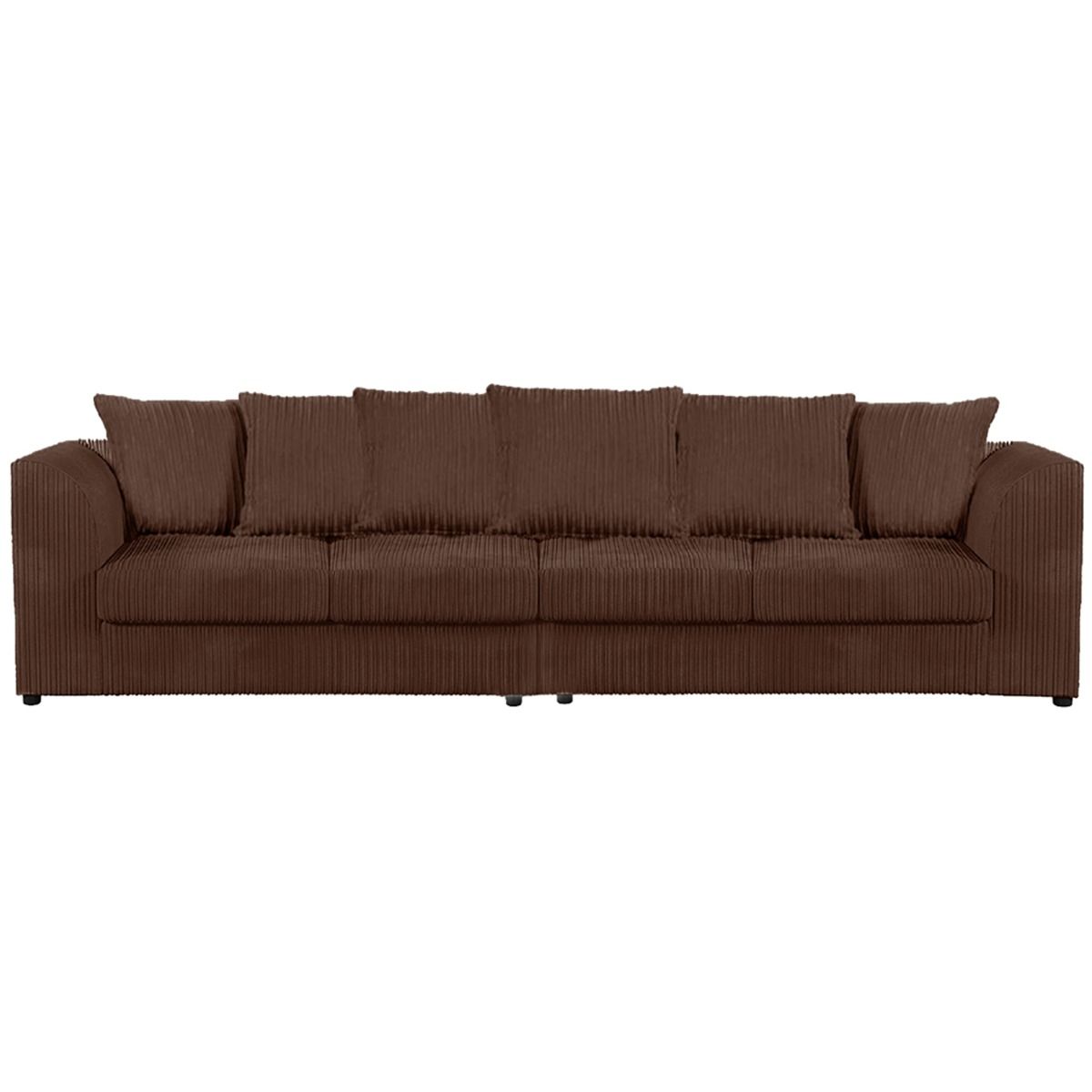 DYLAN 4 Seater Scatter Back Jumbo Cord Fabric Sofa