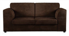 Hannah Jumbo Cord Full Back 3 Seater Sofa Chocolate