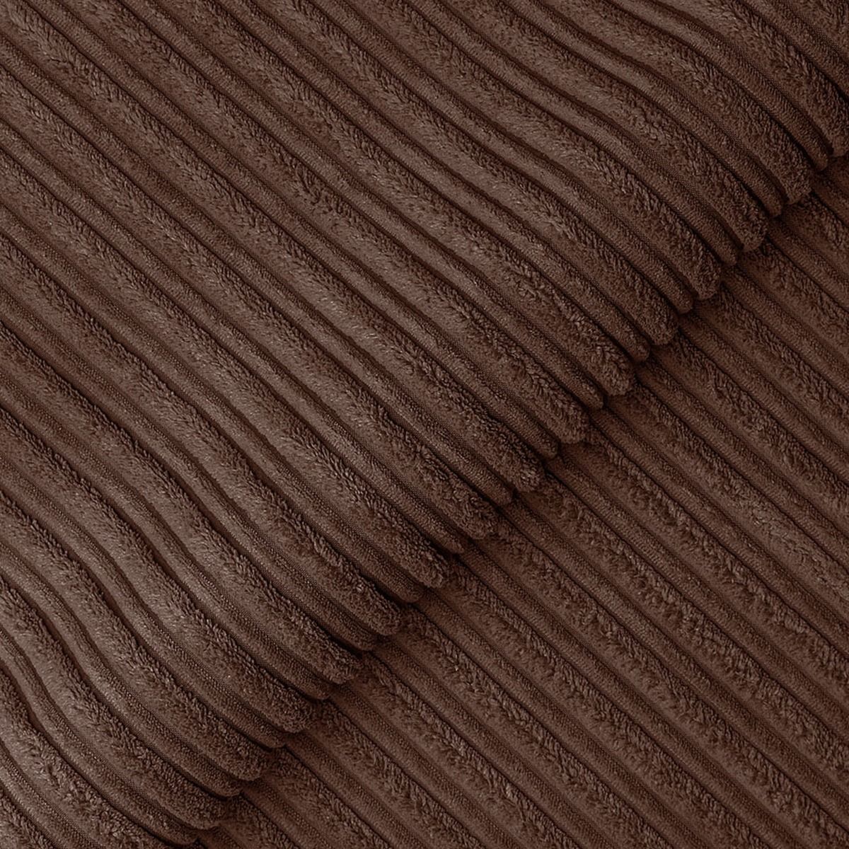 DYLAN 4 Seater Scatter Back Jumbo Cord Fabric Sofa Chocolate