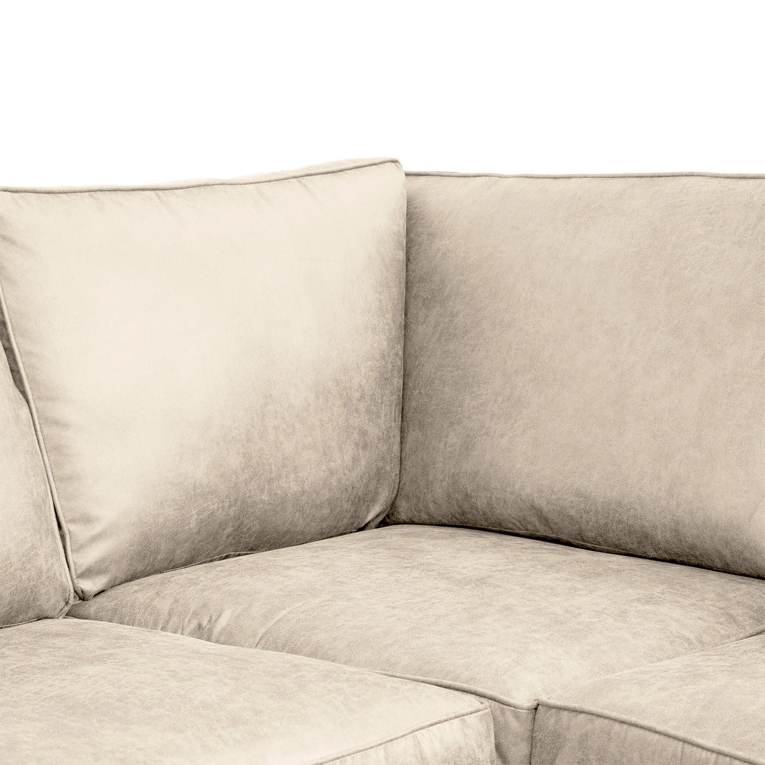 Oakland Suede Leather 3 Seater Sofa