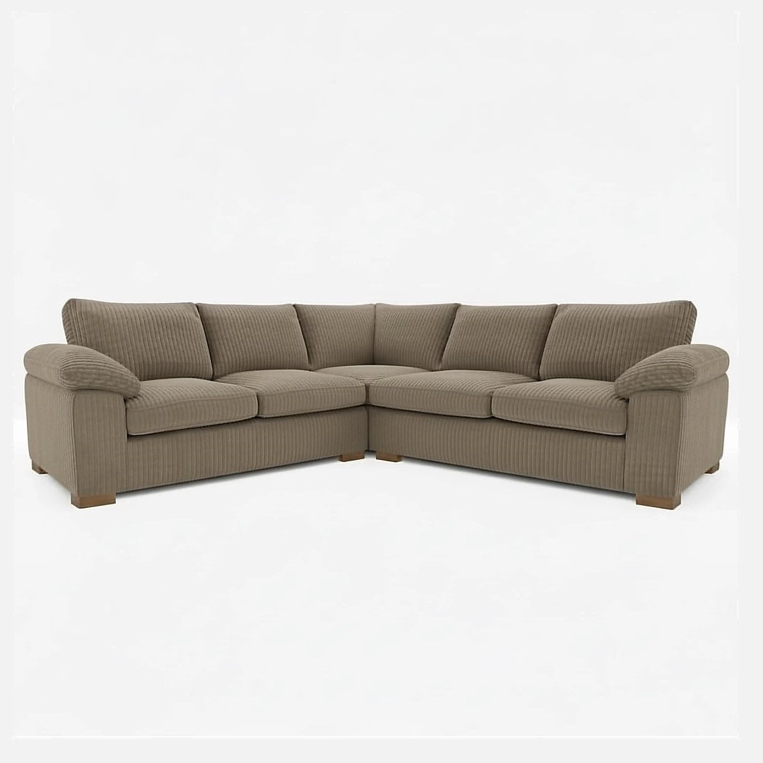 Amalfi Jumbo Cord 2c2 Corner Sofa
