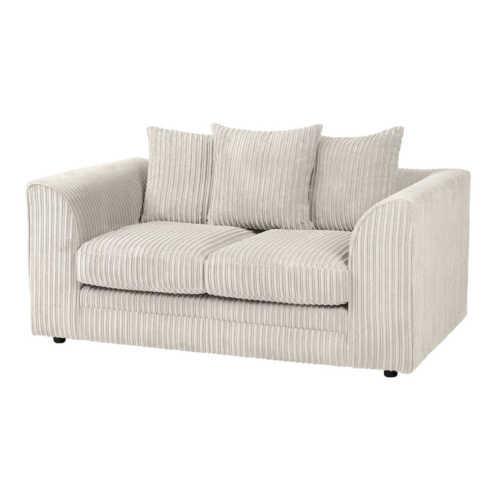 Hannah Jumbo Cord Scatter Back 2 Seater Sofa Mink