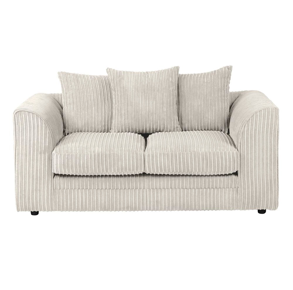 Hannah Jumbo Cord Scatter Back 2 Seater Sofa Mink