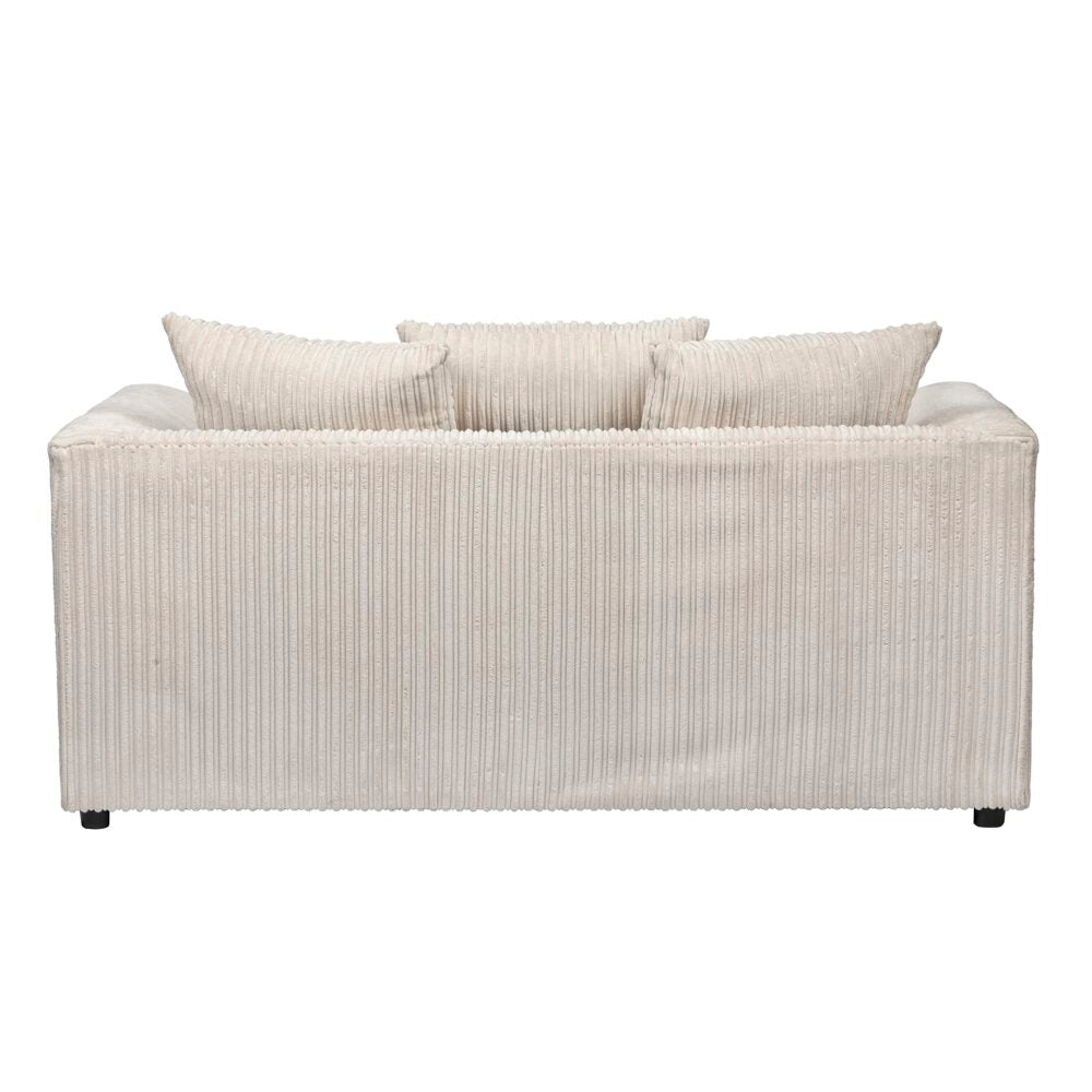 Hannah Jumbo Cord Scatter Back 2 Seater Sofa Mink