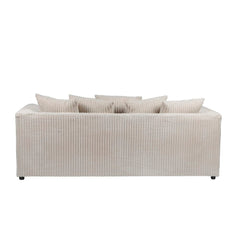 Hannah Jumbo Cord Scatter Back 3 Seater Sofa Mink