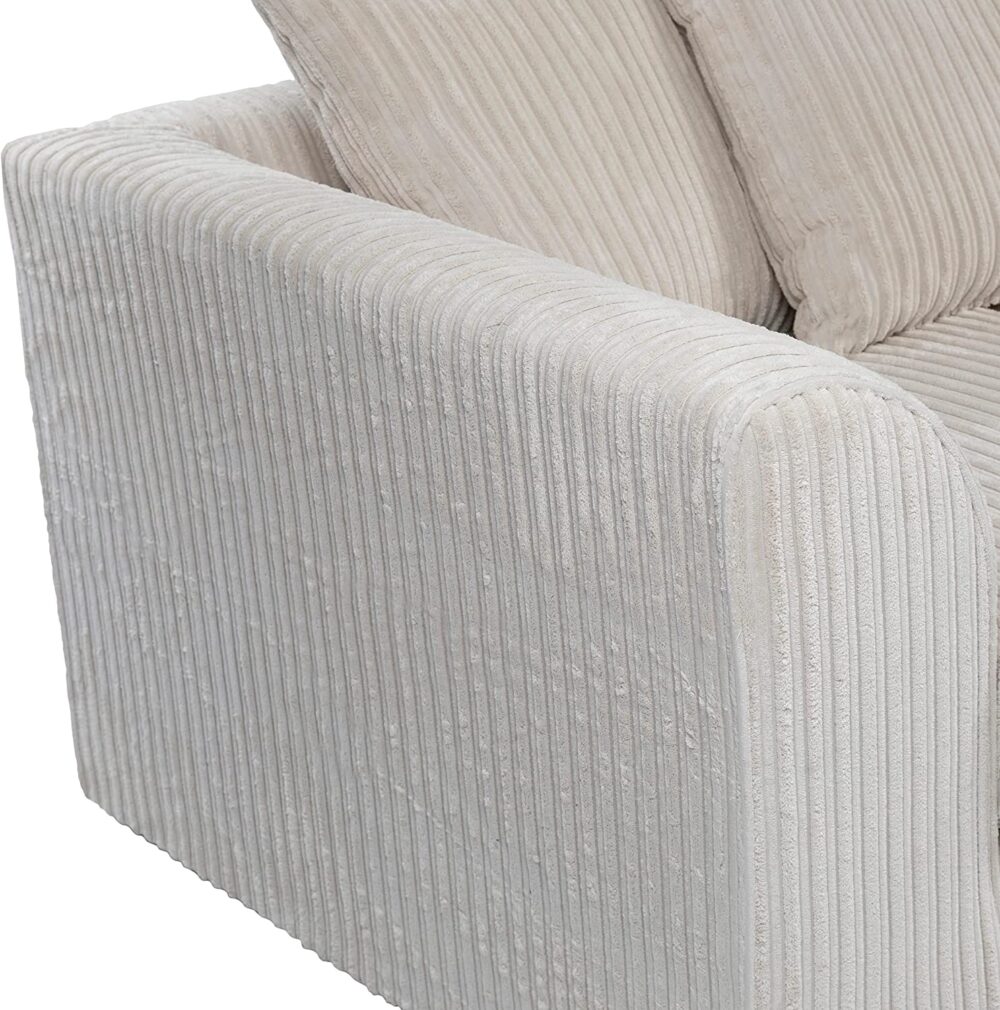 Hannah Jumbo Cord Scatter Back 3+2 Seater Sofa Suite Set Mink