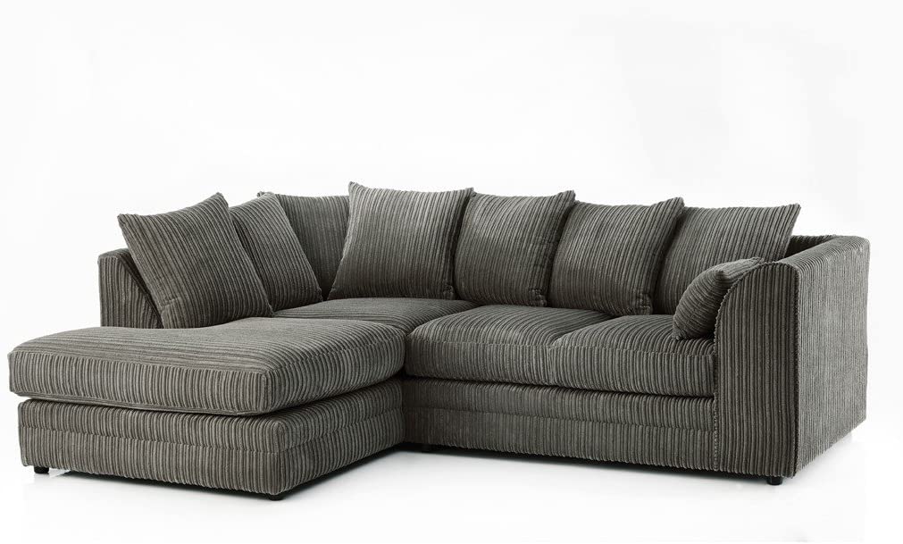 Hannah Jumbo Cord Scatter Back 4 Seater Corner Sofa