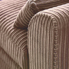 Hannah Jumbo Cord Scatter Back 4 Seater Left Hand Facing Corner Sofa Coffee