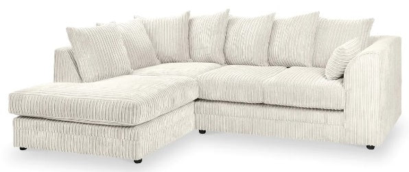 Chicago Jumbo Cord Corner Sofa Mink