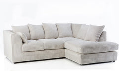 Chicago Jumbo Cord Corner Sofa Mink