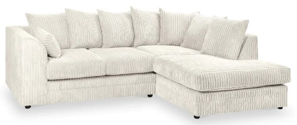 Chicago Jumbo Cord Corner Sofa Mink
