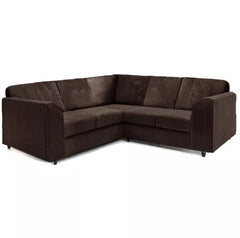 Hannah Jumbo Cord Full Back 2c2 Corner Sofa Chocolate