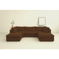 Bishop Full Back Large Jumbo cord U shaped Sofa