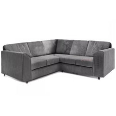 Hannah Jumbo Cord Full Back 2c2 Corner Sofa Grey
