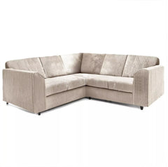 Hannah Jumbo Cord Full Back 2c2 Corner Sofa Mink