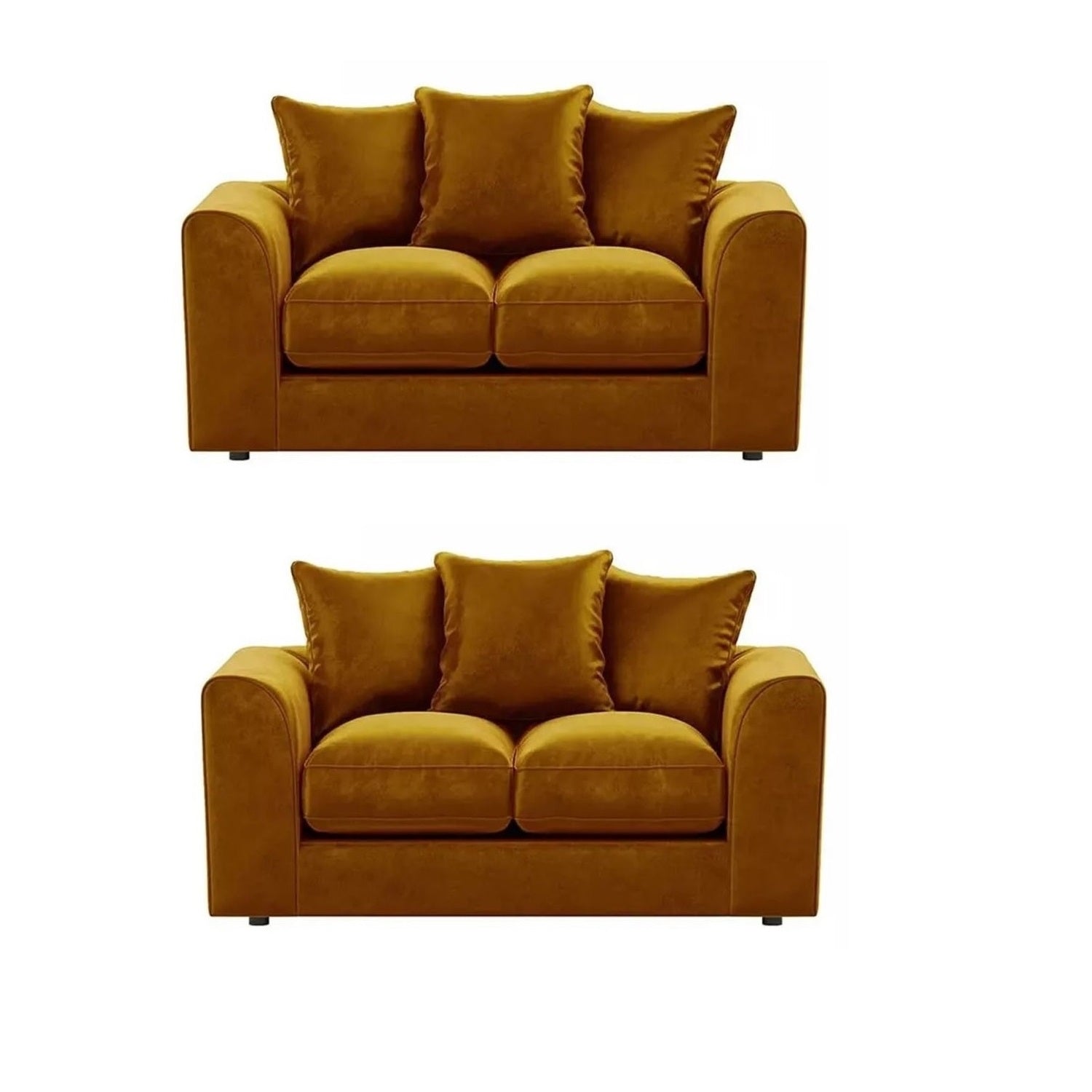 Arizona Plush Velvet 3+2 Seater Sofa Set, 2+2 Seater Sofa, 3+3 Seater Seater