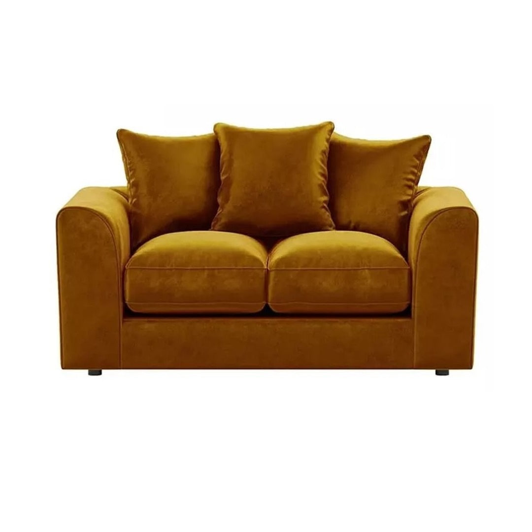 Arizona Plush Velvet 3+2 Seater Sofa Set Gold