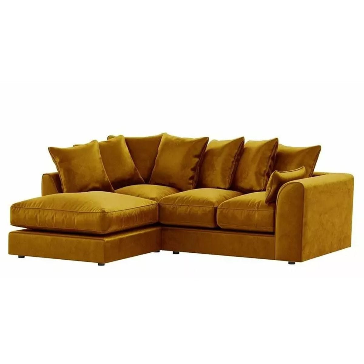 Arizona Plush Velvet 4 Seater Corner Sofa