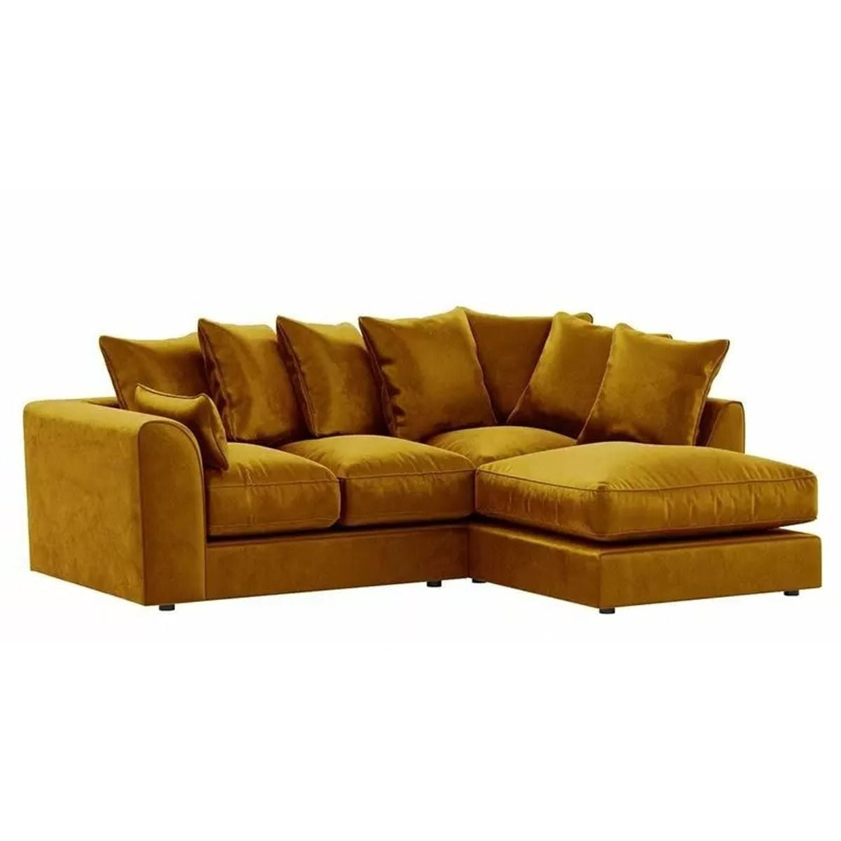 Arizona Plush Velvet 4 Seater Corner Sofa