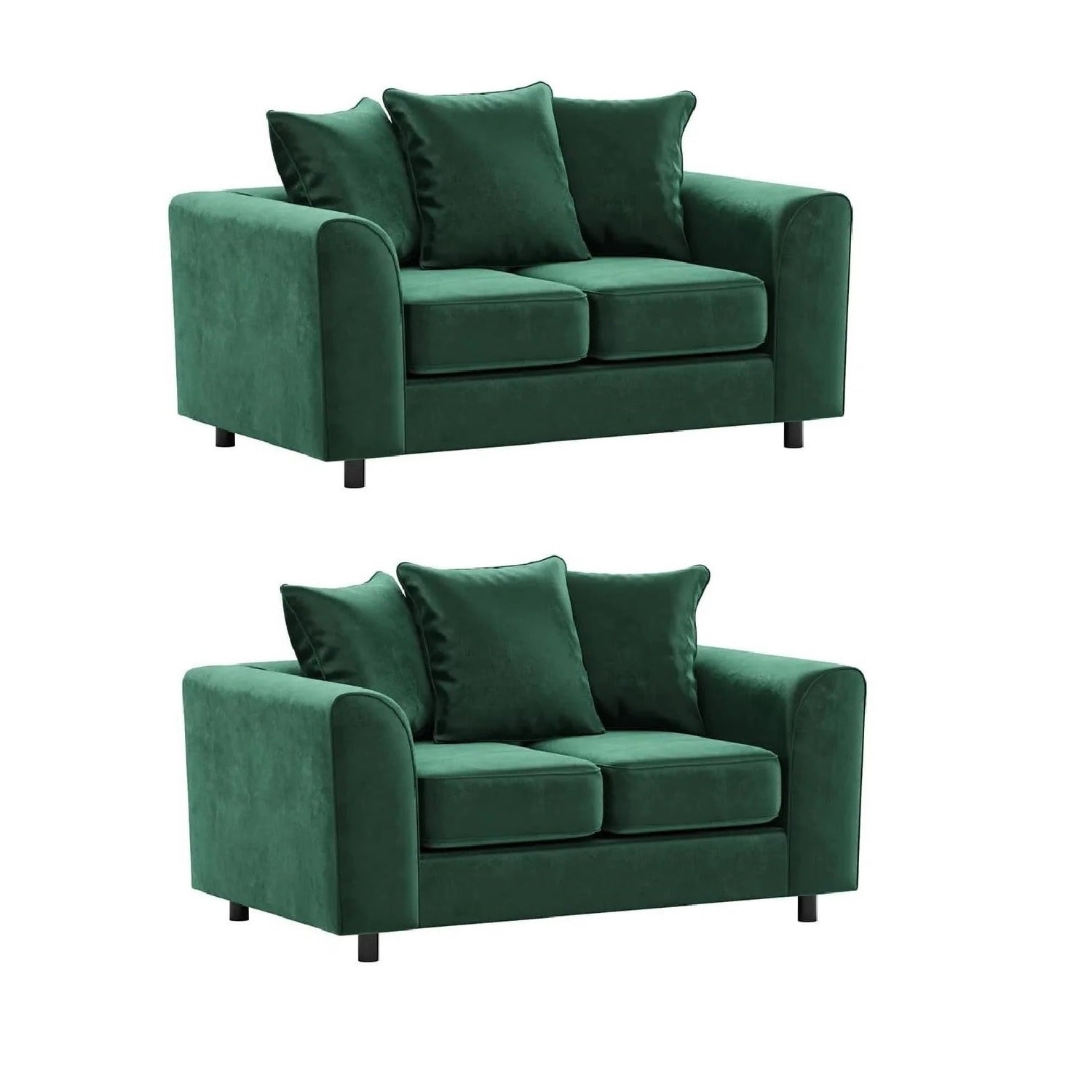 Arizona Plush Velvet 3+2 Seater Sofa Set, 2+2 Seater Sofa, 3+3 Seater Seater